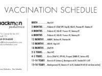 Vaccination Schedule - Blackmon Pediatrics